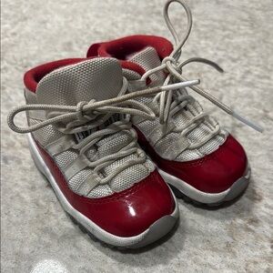Kids Red and White Sneakers